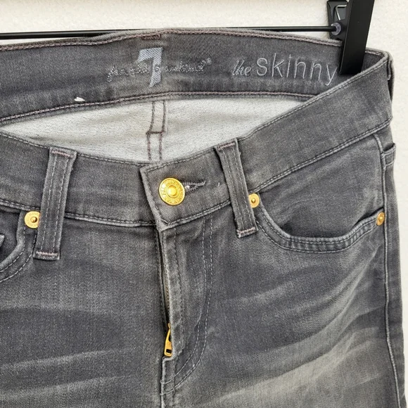 7 For All Makind Grey jeans - Picture 2 of 8